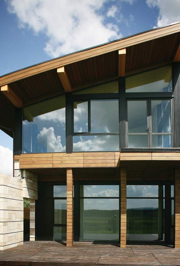 Modern wooden architectural villa keilor East